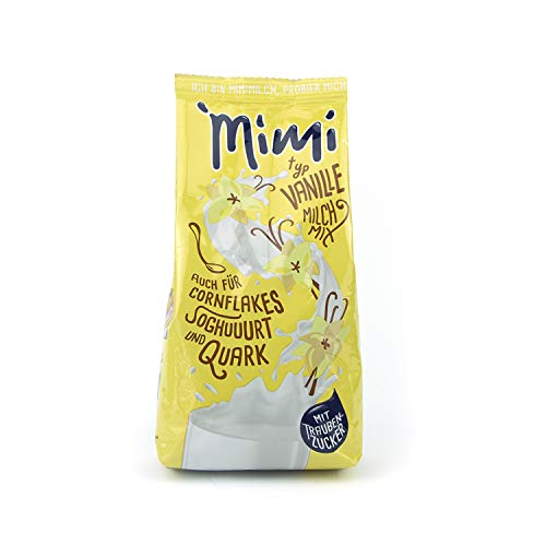 Mimi Milchmix Vanille Getränkepulver, 2 x 400 g, in warmer und kalter Milch löslich, Milch Mix mit Vanillegeschmack, Pulver für Milch mit sehr guter Löslichkeit von MIMI