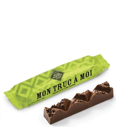 Michel Cluizel - Milchschokoladenriegel 45% mit Kakaonibs und Haselnusspaste 30g Michel Cluizel - Milchschokoladenriegel 45% mit Kakaonibs und Haselnusspaste 30g von Michel Cluizel