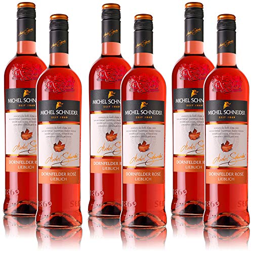 6 Flaschen Michel Schneider Dornfelder Rosé Pfalz QbA, lieblich (6 x 0,75 l von Michel Schneider