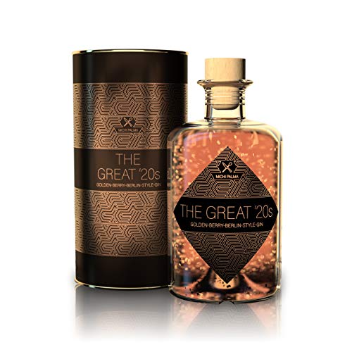 Michi Palma | The Great '20s Golden-Berry-Berlin-Style (1 x 0.5 l) | Premium Spirituose auf Gin-Basis | Mit 23 Karat reinem Blattgold und edler Geschenkverpackung | Goldene Gin-Geschenkidee Michi Palma | The Great '20s Golden-Berry-Berlin-Style (1 x 0.5 l) | Premium Spirituose auf Gin-Basis | Mit 23 Karat reinem Blattgold und edler Geschenkverpackung | Goldene Gin-Geschenkidee von Michi Palma