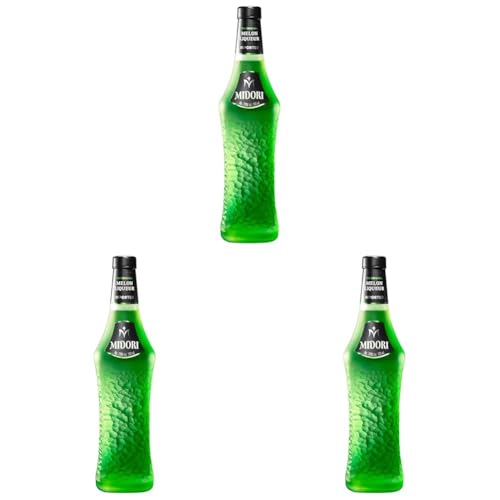 Midori | Fruit Flavored Melon Likör aus Japan | 20% vol |700 ml Einzelflasche (Packung mit 3) von Midori