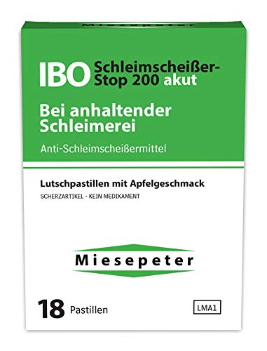 Miesepeter Bonbons - IBO Schleimscheißer-Stop 200 akut - Witzige Geschenke von Miesepeter