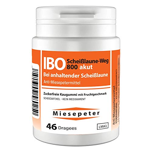 Miesepeter Kaugummi - IBO Scheißlaune-Weg 800 akut - Lustige Geschenke - Dose (6er Pack) von Miesepeter