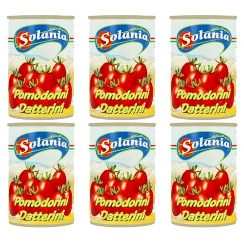 Solania Datterini Tomaten in der Dose, 6x400g. 100% Italien von MIGASE