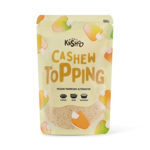 Mighty Kashoo Cashew Topping – Knuspriges Cashew Crunch 150g Packung – Perfekt für Bowls, Salate, Porridge & Desserts – Vegan, ohne Zuckerzusatz, glutenfrei, proteinreich, gesunder Snack & Topping Mighty Kashoo Cashew Topping – Knuspriges Cashew Crunch 150g Packung – Perfekt für Bowls, Salate, Porridge & Desserts – Vegan, ohne Zuckerzusatz, glutenfrei, proteinreich, gesunder Snack & Topping von Mighty Kashoo