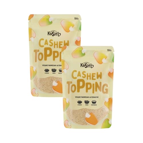 Mighty Kashoo Cashew Topping – Knuspriges Cashew Crunch 2 x 150g Packung – Perfekt für Bowls, Salate, Porridge & Desserts – Vegan, ohne Zuckerzusatz, glutenfrei, proteinreich, gesunder Snack & Topping von Mighty Kashoo