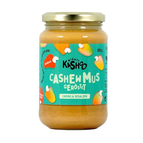 Mighty Kashoo - Geröstet cremig & salzig, Nachhaltiges Cashewmus aus Westafrikanischen Nüssen, 350g im Glas - Natürlich, vegan und reich an Nährstoffen Mighty Kashoo - Geröstet cremig & salzig, Nachhaltiges Cashewmus aus Westafrikanischen Nüssen, 350g im Glas - Natürlich, vegan und reich an Nährstoffen von Mighty Kashoo
