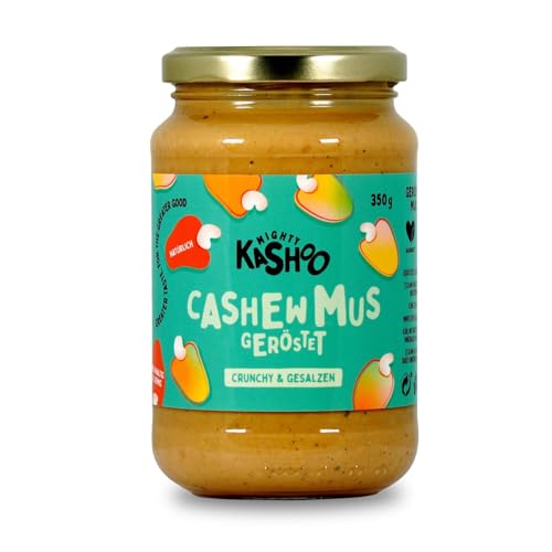 Mighty Kashoo - Geröstet crunchy & salzig, Nachhaltiges Cashewmus aus Westafrikanischen Nüssen, 350g im Glas - Natürlich, vegan und reich an Nährstoffen Mighty Kashoo - Geröstet crunchy & salzig, Nachhaltiges Cashewmus aus Westafrikanischen Nüssen, 350g im Glas - Natürlich, vegan und reich an Nährstoffen von Mighty Kashoo
