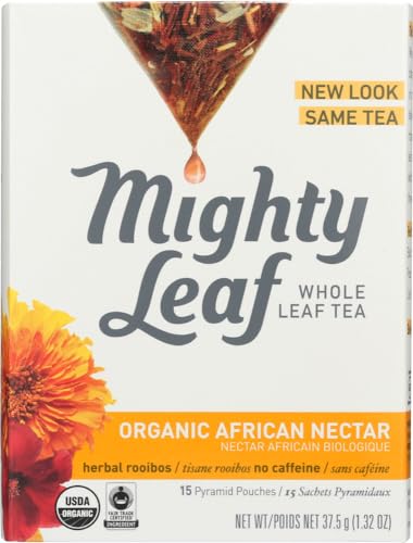 Mighty Leaf Herb Tea, Organic African Nectar, 15-Count Whole Leaf Pouches, 1.32 Ozs. (Pack of 3) by Mighty Leaf Tea [Foods] von Mighty Leaf