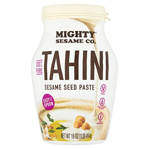 Mighty Sesame Co. Tahini Paste 454g | 100% rein gemahlene Sesampaste, reichhaltige & cremige Tahini-Sauce für Hummus & Dressing | vegan, glutenfrei, koscher, halal, keto freundlich Mighty Sesame Co. Tahini Paste 454g | 100% rein gemahlene Sesampaste, reichhaltige & cremige Tahini-Sauce für Hummus & Dressing | vegan, glutenfrei, koscher, halal, keto freundlich von Mighty Sesame Co.