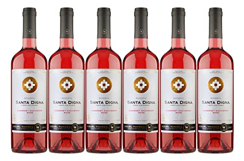 Santa Digna Cabernet Sauvignon Rosé Reserva, Miguel Torres, Chile, Jahrgang 2023 (6 x 0,75 l) von Miguel Torres, Chile