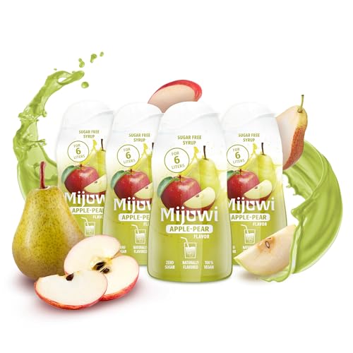 Mijuwi - Sirup zuckerfrei & kalorienfrei 4x Apple & Pear - Getränkesirup für Wasser & mehr im praktischen 48ml Squeeze-Fläschchen – Fruchtiger Geschmack – Klein & handlich für bis zu 6-8L Getränke Mijuwi - Sirup zuckerfrei & kalorienfrei 4x Apple & Pear - Getränkesirup für Wasser & mehr im praktischen 48ml Squeeze-Fläschchen – Fruchtiger Geschmack – Klein & handlich für bis zu 6-8L Getränke von Mijuwi
