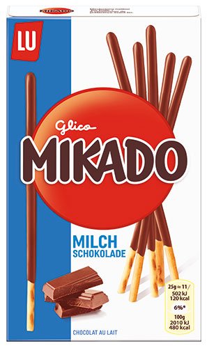 6x Mikado - Milchschokolade, Sticks mit Schokolade - 75g von Mikado