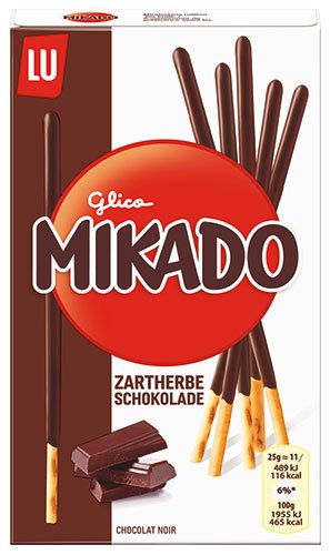 6x Mikado - Zartherbe Schokolade, Sticks mit Schokolade - 75g von Mikado