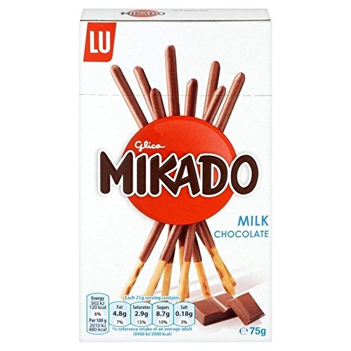 Mikado Milchschokoladenbiskuit 75G Mikado Milchschokoladenbiskuit 75G von Mikado