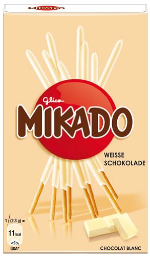 Mikado Weisse Schokolade, Sticks mit feiner Schokolade - 75gr - 4x von Mikado