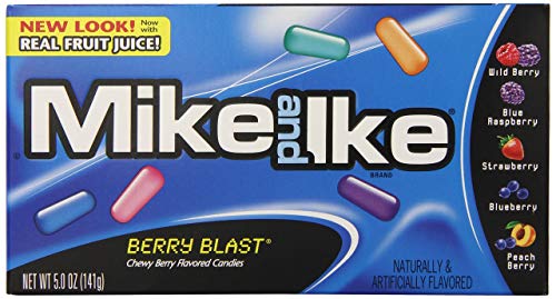 Mike & Ike Soft Chewy Sweet Box 141 g (12 Stück) – Theater Berry Blast von Mike & Ike