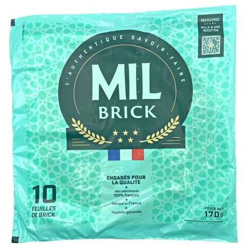 Mil Brick Brick-Teig, rund, ca. ø 27cm, hauchdünn, 170g, 10 Blatt Mil Brick Brick-Teig, rund, ca. ø 27cm, hauchdünn, 170g, 10 Blatt von Mil Brick