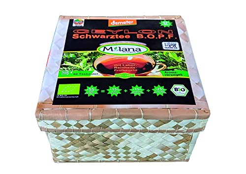 50 MILANA Ceylon Demeter BIO-SCHWARZ-TEEBEUTEL BOPF Broken Orange Pekoe PremiumTee in HANDGEFLOCHTENEM TEEKÖRBCHEN 55% des Verkaufspreises ist SOZIALE HILFSLEISTUNG - Der Tee der nach Liebe schmeckt 50 MILANA Ceylon Demeter BIO-SCHWARZ-TEEBEUTEL BOPF Broken Orange Pekoe PremiumTee in HANDGEFLOCHTENEM TEEKÖRBCHEN 55% des Verkaufspreises ist SOZIALE HILFSLEISTUNG - Der Tee der nach Liebe schmeckt von Milana