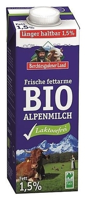 Bergbauernmilch 1,5% LAKTOSEFREI Berchtesgadener Land Bergbauernmilch 1,5% LAKTOSEFREI Berchtesgadener Land von Milchwerke Berchtesgadner Land Chiemgau