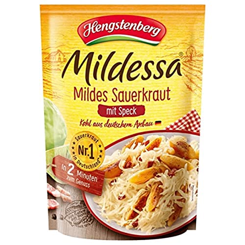 Hengstenberg Mildessa Mildes Sauerkraut mit Speck, 400 g, Abtropfgewicht 350g Hengstenberg Mildessa Mildes Sauerkraut mit Speck, 400 g, Abtropfgewicht 350g von Hengstenberg