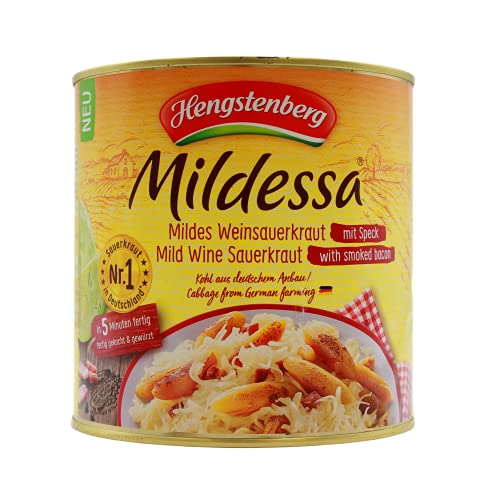 Hengstenberg Mildessa mildes Weinsauerkraut mit Speck, (1 x 2530g) von Mildessa