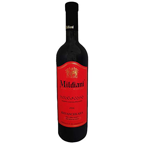 Mildiani Rotwein Khvanchkara 0,75L georgischer Wein lieblich Chwantschkara von Mildiani