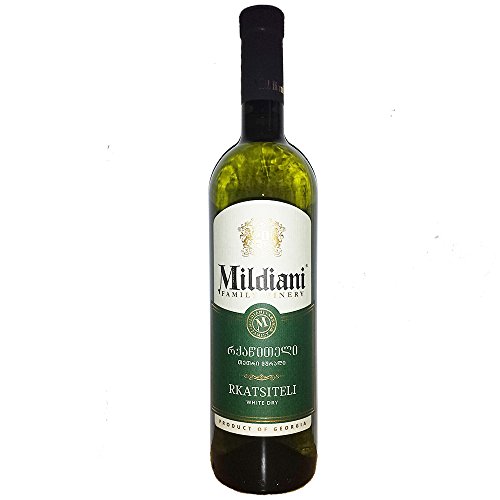Mildiani Weißwein Rkatsiteli 0,75L georgischer Wein trocken von Mildiani