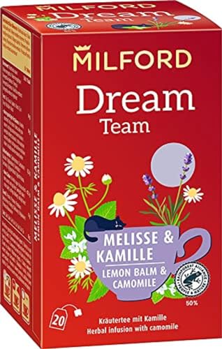 Milford Dream Team | Melisse & Kamille | Kräutertee mit Kamille | 20 Teebeutel von Milford