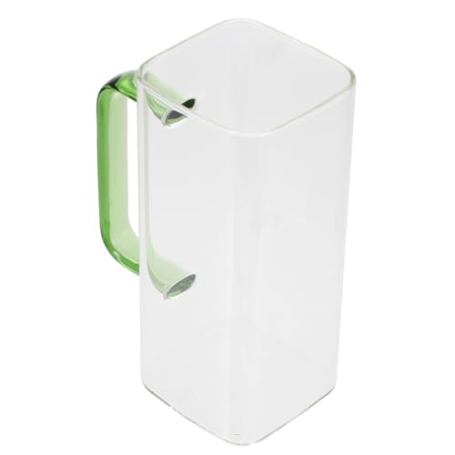 MILISTEN Strohbecher Wasserkrug Aus Glas Behälter Mit Deckel Kreativer Milchbecher Saftbehälter Klare Quadratische Gläser Wasserflasche Kind Flugball Beheizbar Trinkbecher von Milisten