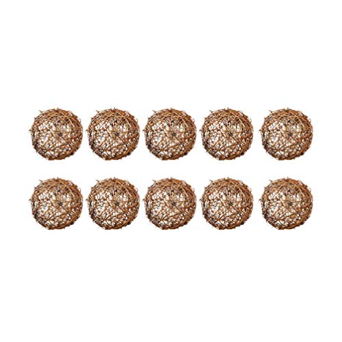 Milisten 10 Stück Rattan-Kugeln natürliche Weinrebenkugeln Weihnachtsbaumkugel Ornament Papagei Vogel Kauspielzeug für Weihnachten Party Garten Wanddekoration 4 cm Milisten 10 Stück Rattan-Kugeln natürliche Weinrebenkugeln Weihnachtsbaumkugel Ornament Papagei Vogel Kauspielzeug für Weihnachten Party Garten Wanddekoration 4 cm von Milisten