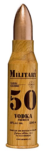 Wodka Debowa Military 40% Vol. (1x500ml) Vodka in Patrone aus Holz von Military Vodka