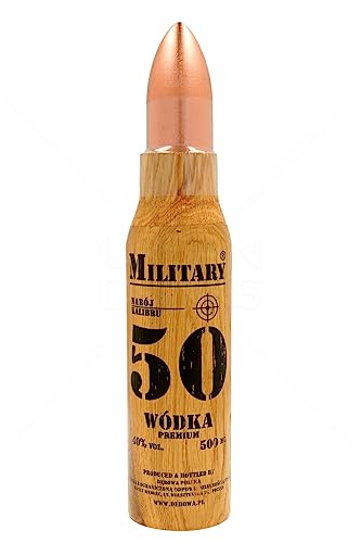Military Vodka Wodka Debowa Military 40% Vol. (1x500ml) Vodka in Patrone aus Holz von Dębowa