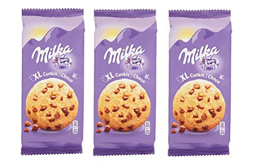 3x Milka Kekse XL choco mit tropfen shocolade 180g biscuits cookies kuchen von Milka