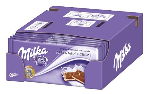 Milka Alpen-Milchcréme 20 x 100g I Alpenmilch-Schokolade I mit Alpenmilch Créme-Füllung I Milka Schokolade aus 100% Alpenmilch I Tafelschokolade Milka Alpen-Milchcréme 20 x 100g I Alpenmilch-Schokolade I mit Alpenmilch Créme-Füllung I Milka Schokolade aus 100% Alpenmilch I Tafelschokolade von Milka
