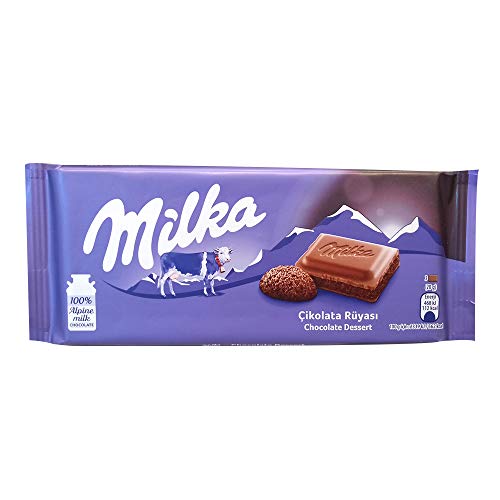 Milka Alpenmilch Schokolade Dessert au Chocolat, 10er Pack (10 x 100 g) von Milka