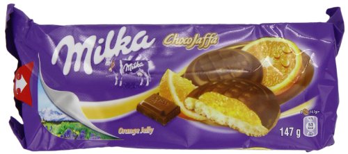 Milka Choco Jaffa Orange Jelly 147 g, 12 Stück von Milka