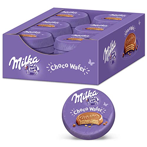 Milka Choco Wafer 30 x 30g, Waffel mit Kakaocreme Füllung umhüllt von Alpenmilch Schokolade von Milka