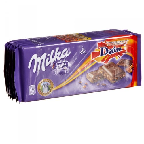 Milka Daim - Schokolade mit Daim-Stückchen 5x100g von Milka
