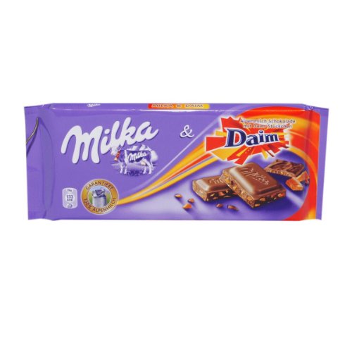 Milka Daim mit Daim Stückchen - 1 x 100 g von Milka