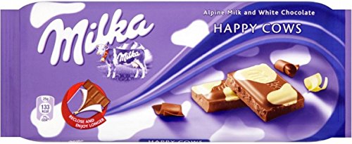 Milka Glückliche Kühe (100 g) - Packung mit 2 von Milka