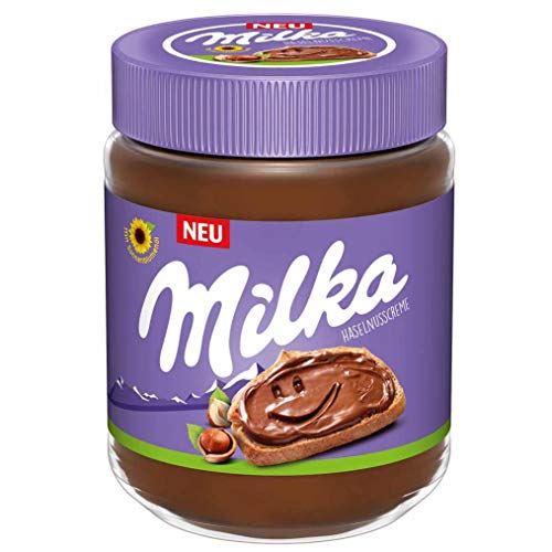 Milka Haselnusscreme 1 x 600g I Süßer Brotaufstrich I Schokoladen Creme mit Nuss I ohne Palmöl I Einzelpackung von Milka