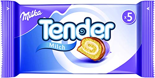 Milka Kuchensnack Tender Milch, 5 x 37 g (5 Stück), Sie erhalten 8 Packungen á 5 Stück von Milka