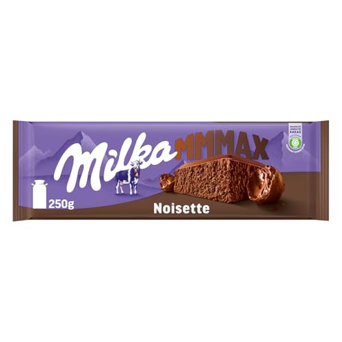 Milka MMMAX Noisette 1 x 250g I Großtafel I Alpenmilch-Schokolade I mit cremiger Haselnuss-Füllung I Milka Nuss-Schokolade aus 100% Alpenmilch I Tafelschokolade Milka MMMAX Noisette 1 x 250g I Großtafel I Alpenmilch-Schokolade I mit cremiger Haselnuss-Füllung I Milka Nuss-Schokolade aus 100% Alpenmilch I Tafelschokolade von Milka