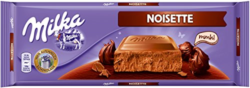 Milka Noisette, Tafelschokolade, 300g, 2er Pack (2 x 300 g) von Milka