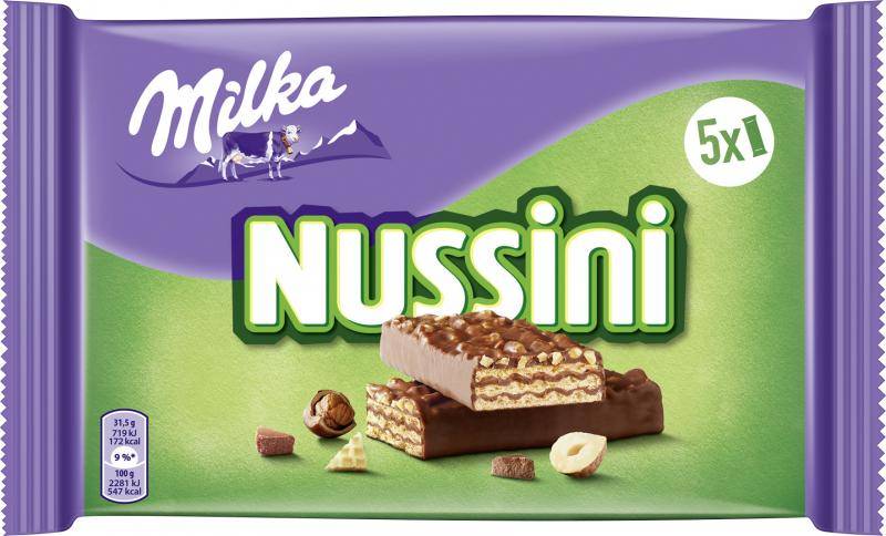 Milka Nussini Schoko Nussriegel 5er von Milka