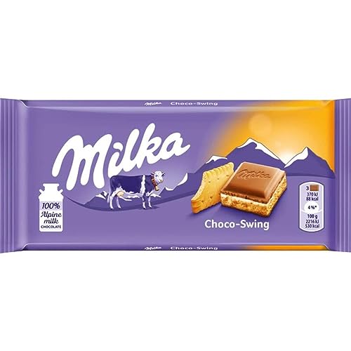 Schokolade Milka | Schokoladenriegel Schoko-Keks | Milka Großpackung | Milka Tafel Schokolade | 100 Gramm Total von Milka