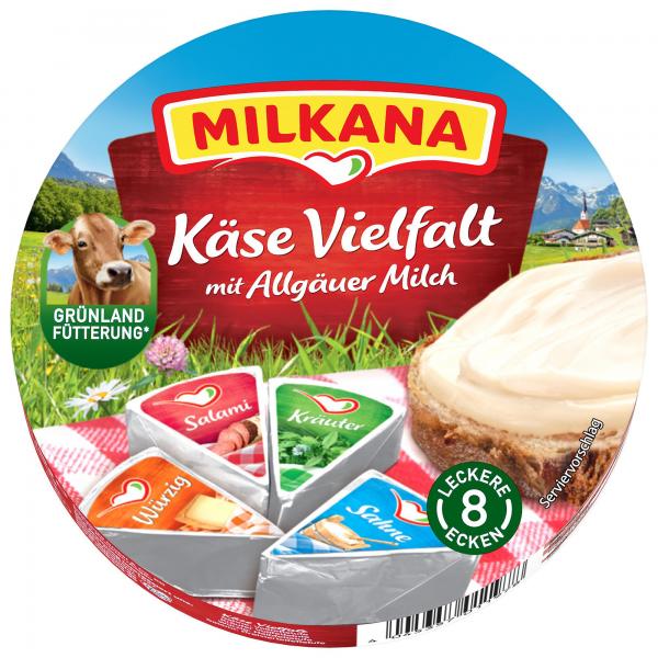 Milkana Schmelzkäse-Ecken Käse Vielfalt 8 leckere Ecken Milkana Schmelzkäse-Ecken Käse Vielfalt 8 leckere Ecken von Milkana