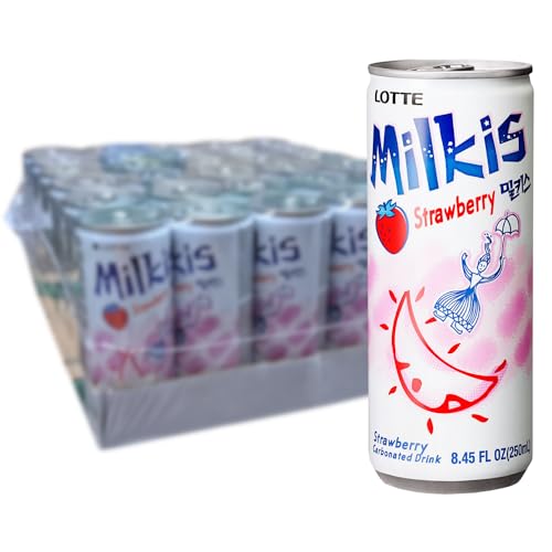 MILKIS - Erfrischungsgetränk Erdbeer - Multipack (30 X 250 ML) von Milkis