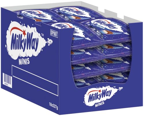 MILKY WAY Minis 18x227g I Milchschokolade gefüllt mit leicht und locker geschlagener Candy-Creme I Schokoriegel I Schokolade I Riegel I Snack für Zwischendurch MILKY WAY Minis 18x227g I Milchschokolade gefüllt mit leicht und locker geschlagener Candy-Creme I Schokoriegel I Schokolade I Riegel I Snack für Zwischendurch von Milky Way
